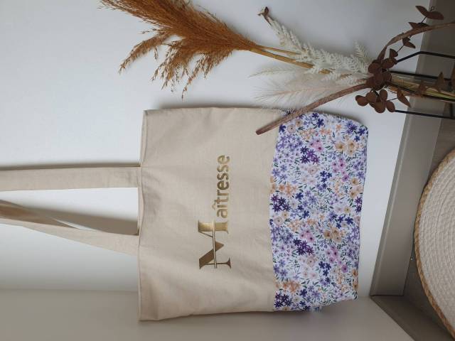 Tote bag Romane violet